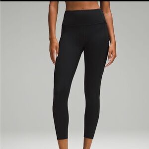 Lululemon Fast and Free High Rise Tight 25” length, sz 18, black